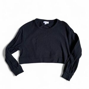 Isabel by Ingrid and Isabel maternity crop top in classic black | Size Medium